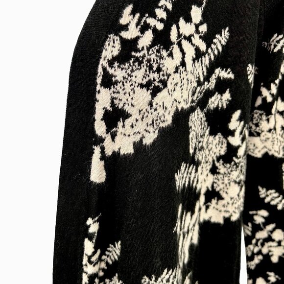 BELLDINI OPEN FRONT HI LOW FLOWY FLORAL PRINT CARDIGAN SWEATER - S - Picture 3 of 5